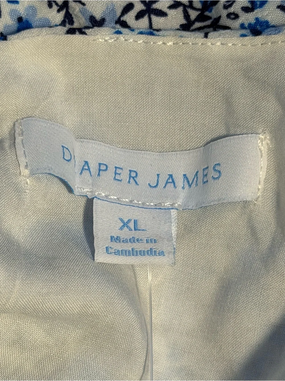 Draper James Women’s Tiered Dress NWT Size XL Blue Long Sleeve Belted